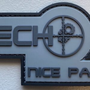 Fostech Echo Nice Pair PVC Patch - Grey